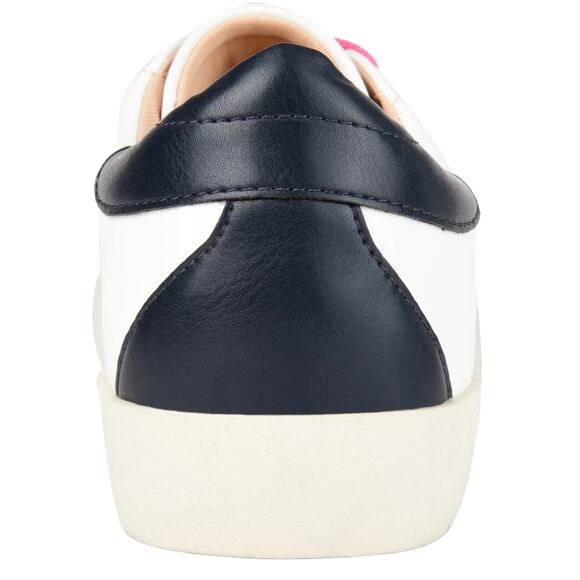 Journee Collection Erica Womens Size 10 Sneakers White Vegan Leather Zebra New - Picture 9 of 9